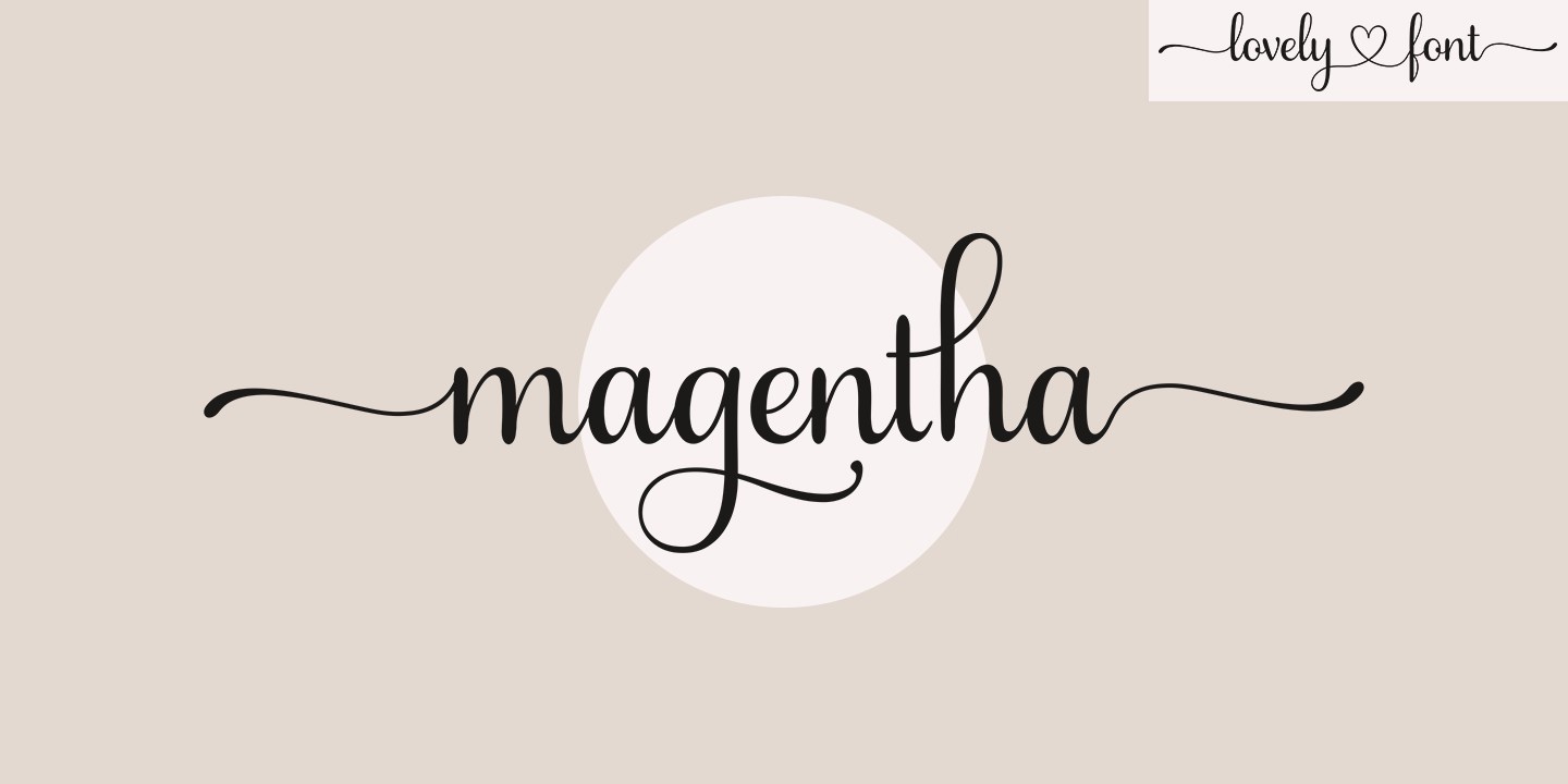 폰트 Magentha