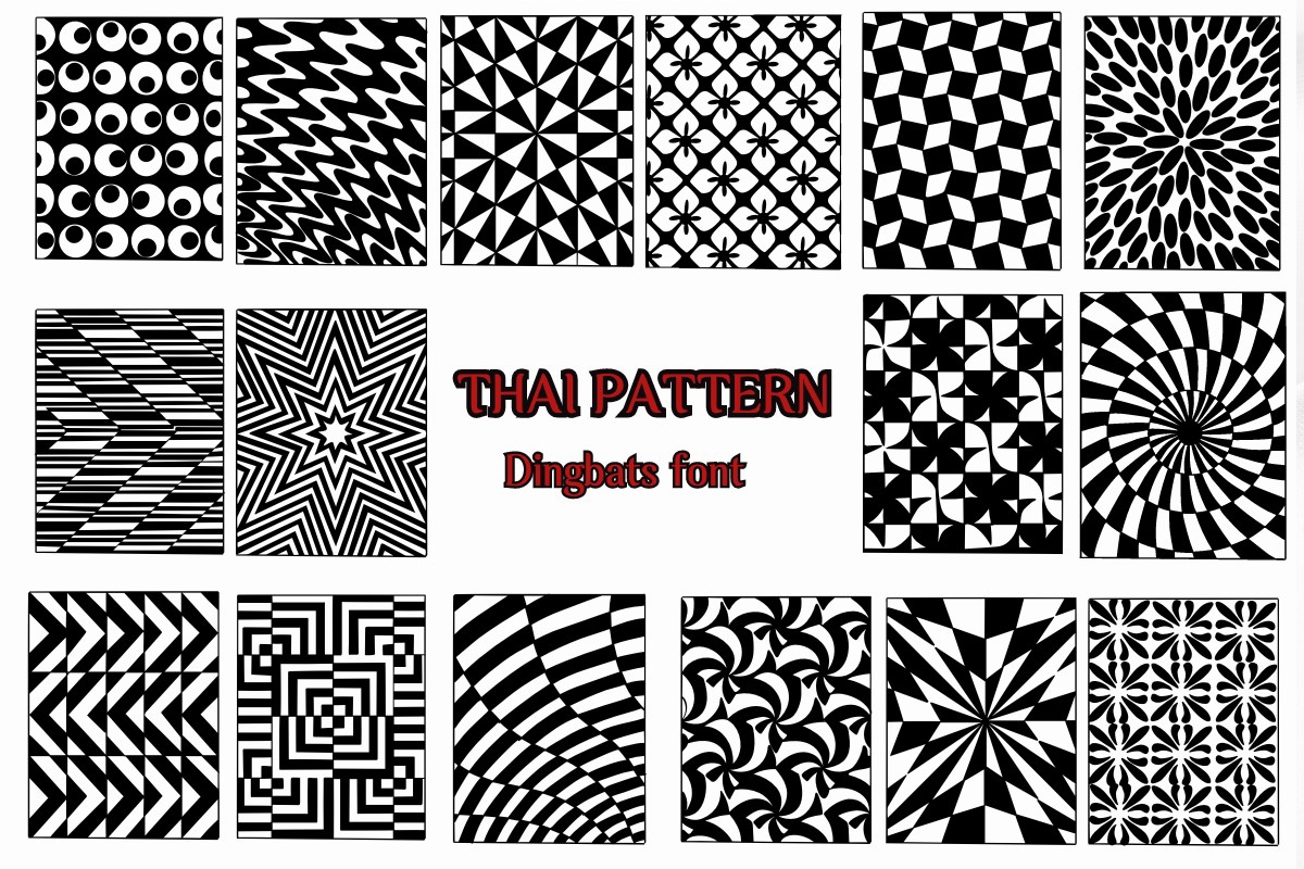폰트 Thai Pattern
