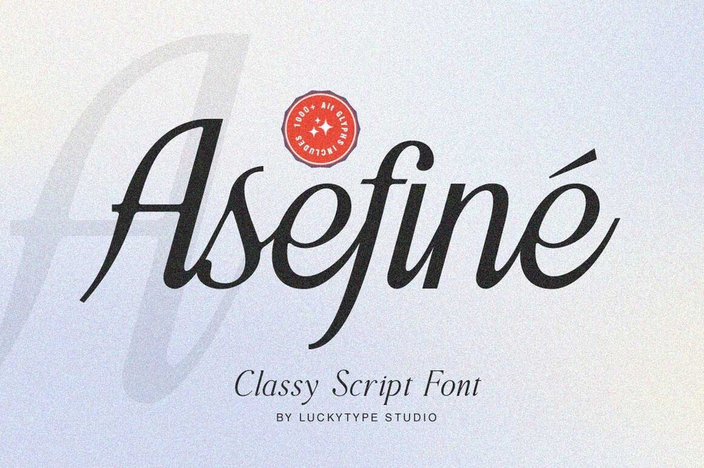 폰트 Asefine