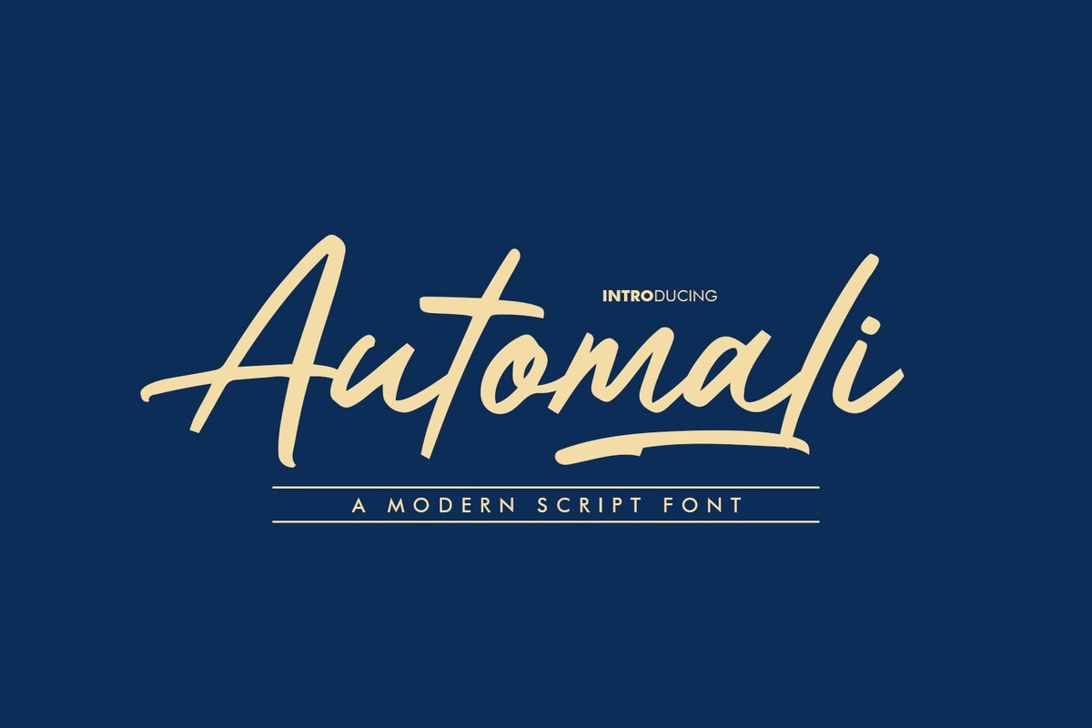 폰트 Automali