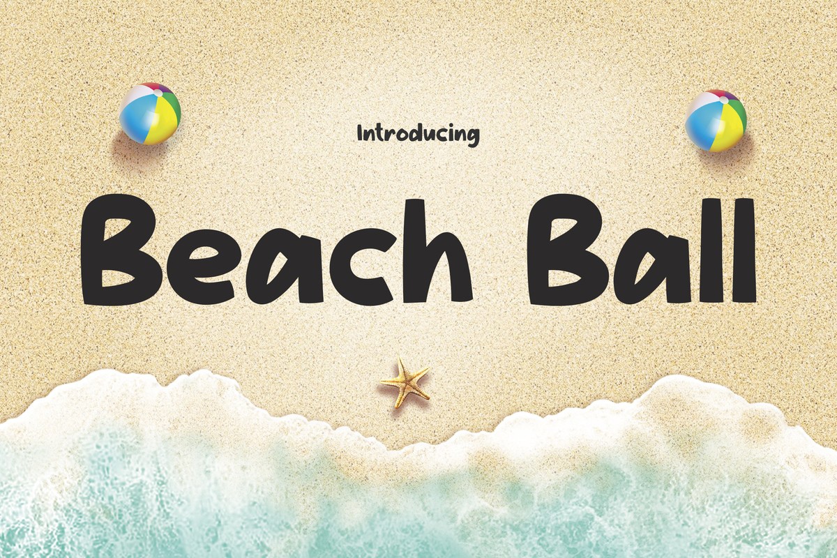 폰트 Beach Ball