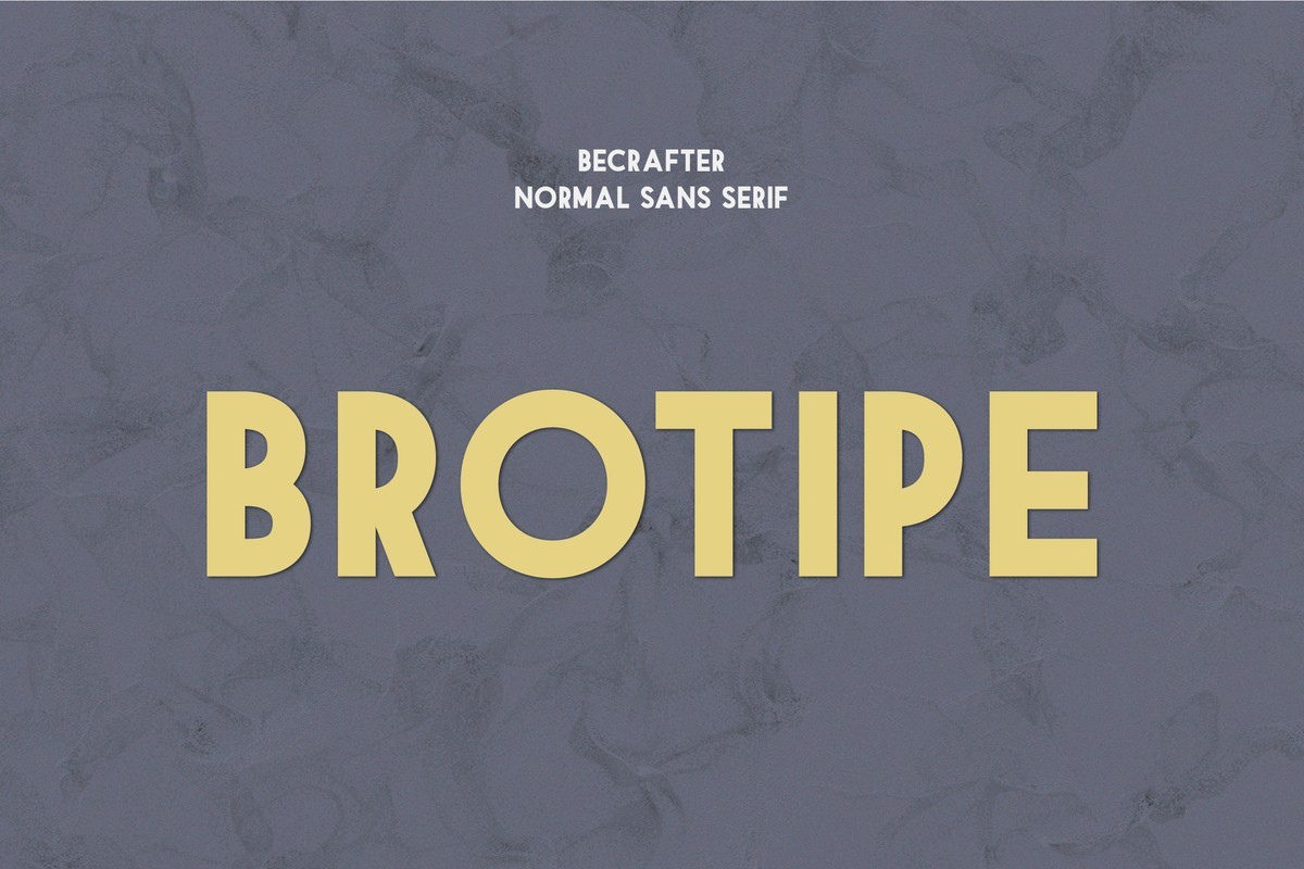폰트 Brotipe