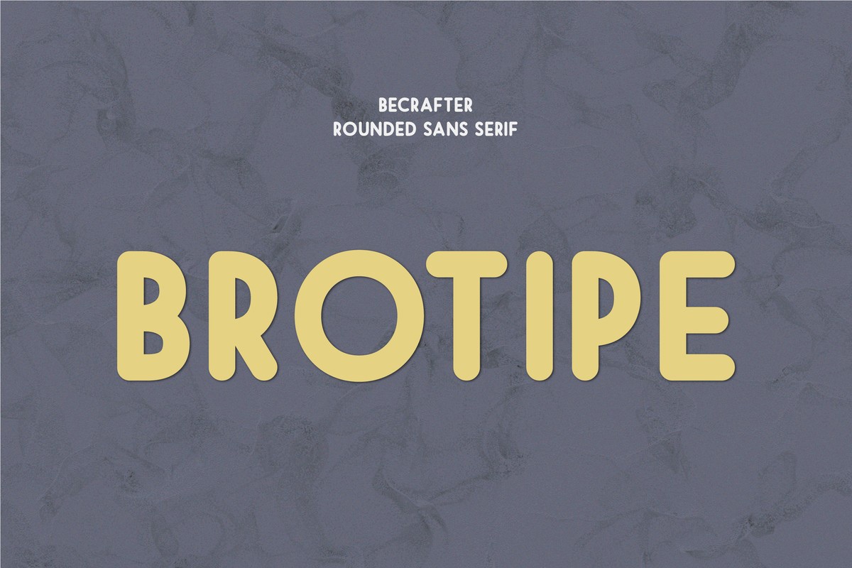 폰트 Brotipe Rounded
