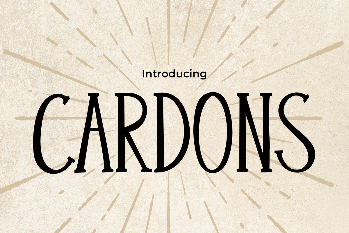 폰트 Cardons