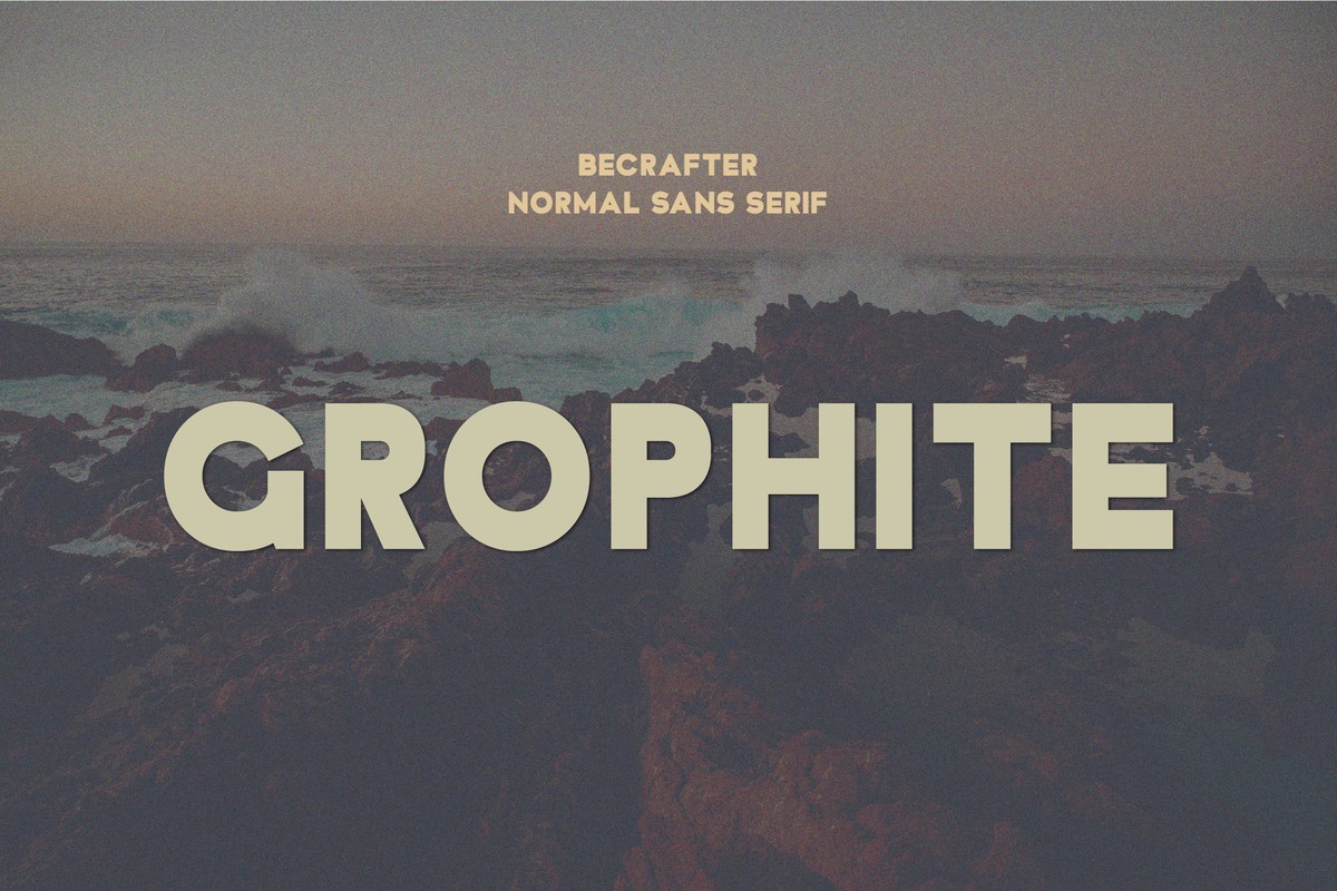 폰트 Grophite