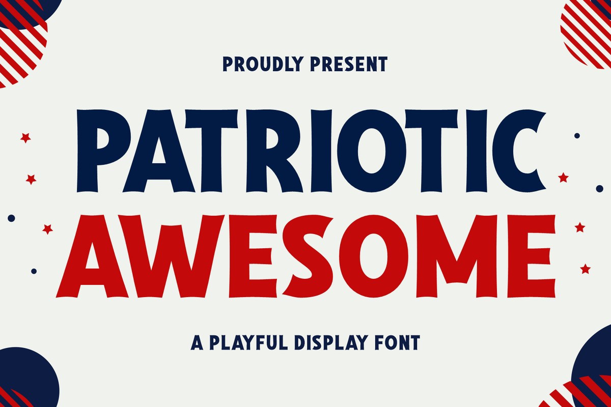 폰트 Patriotic Awesome