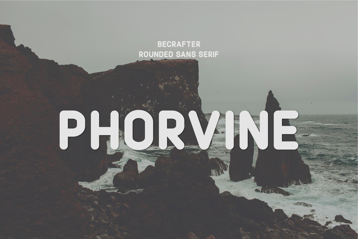 폰트 Phorvine Rounded