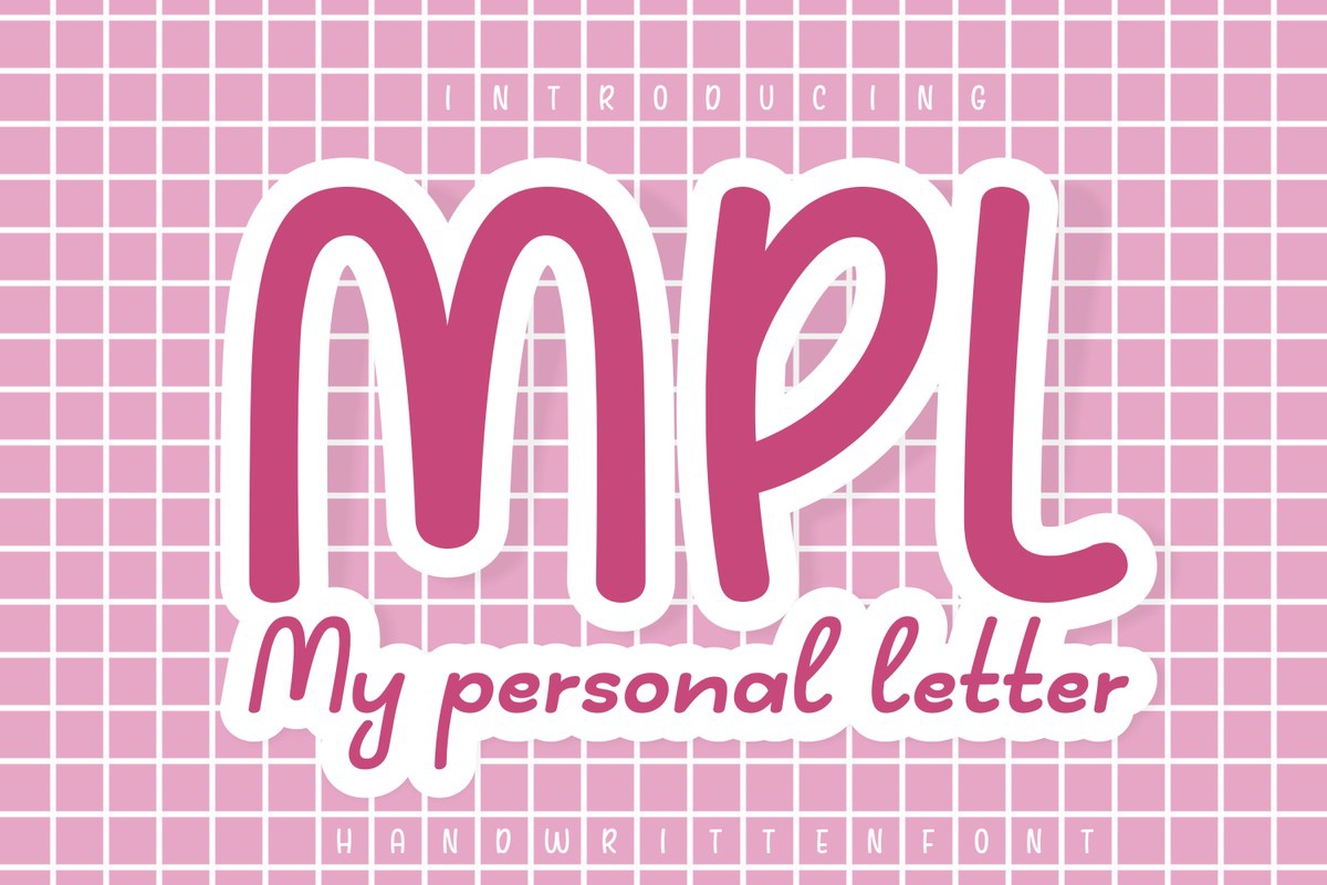 폰트 My Personal Letter