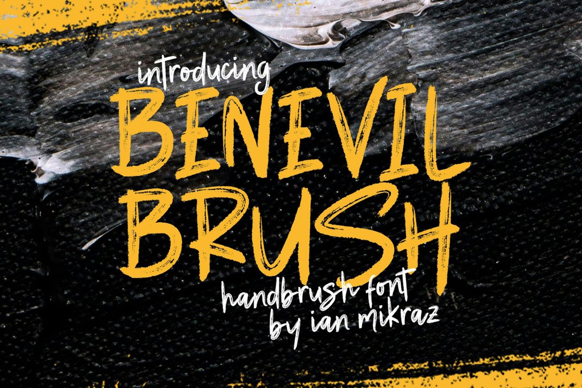 폰트 Benevil Brush