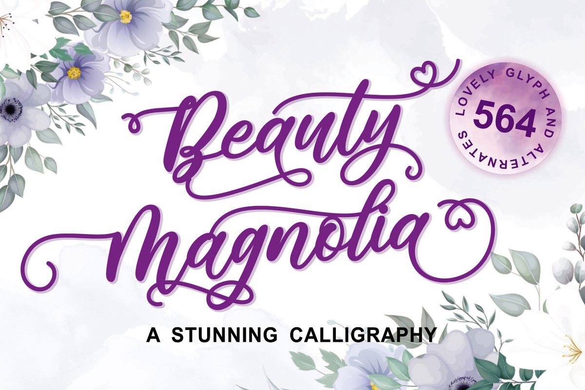 폰트 Beauty Magnolia