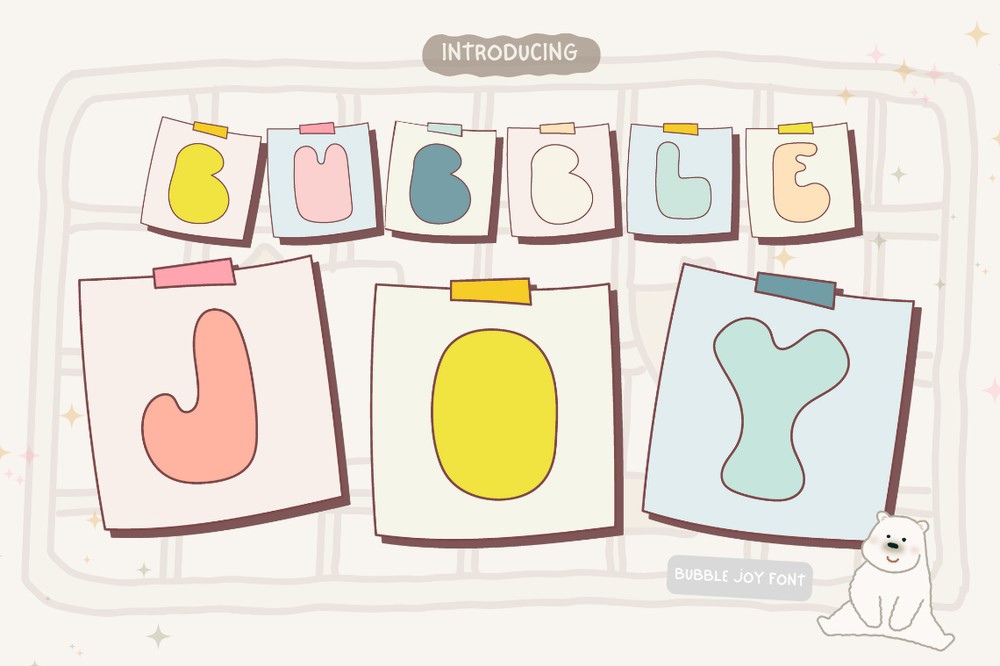 폰트 Bubble Joy
