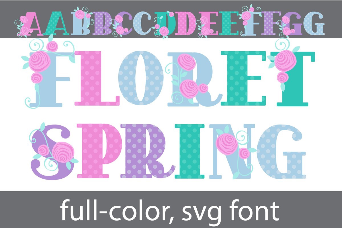 폰트 Floret Spring CF