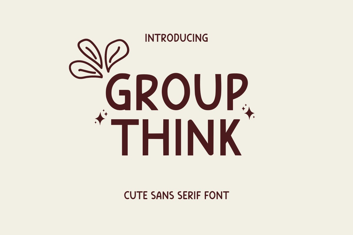 폰트 Group Think