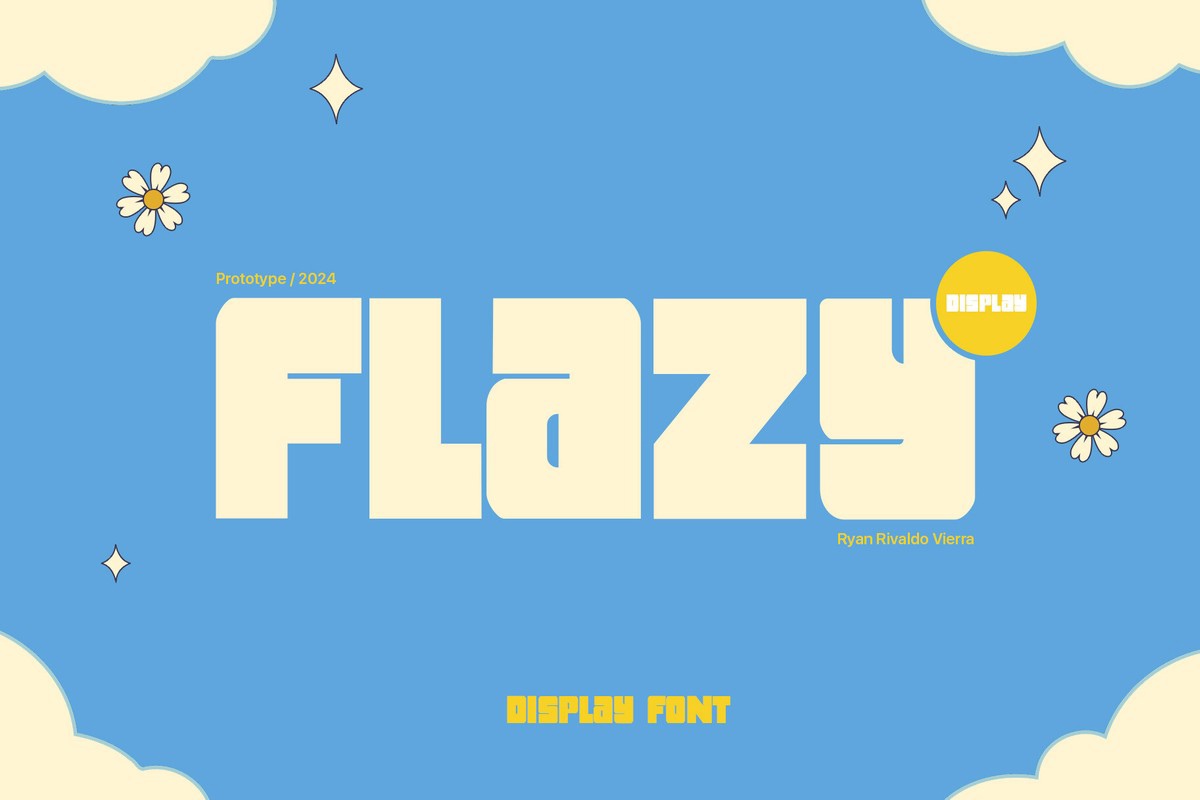 폰트 Flazy