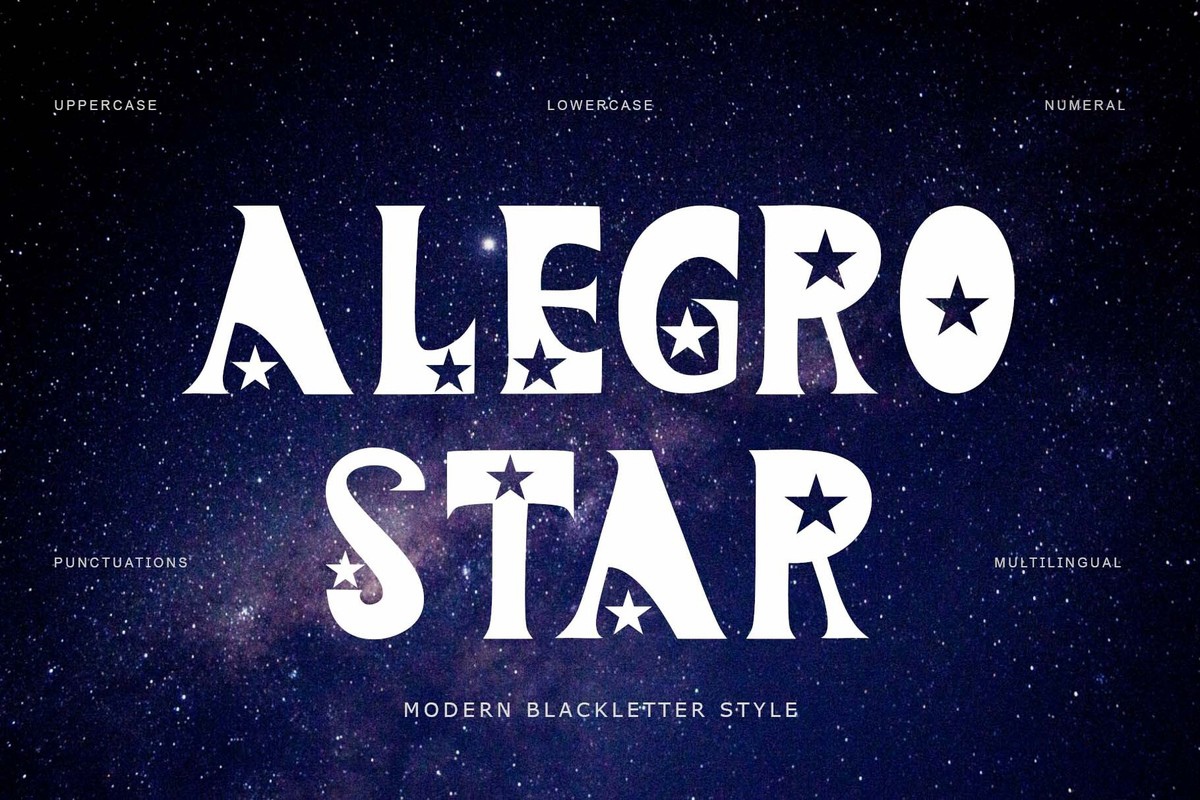 폰트 Alegro Star
