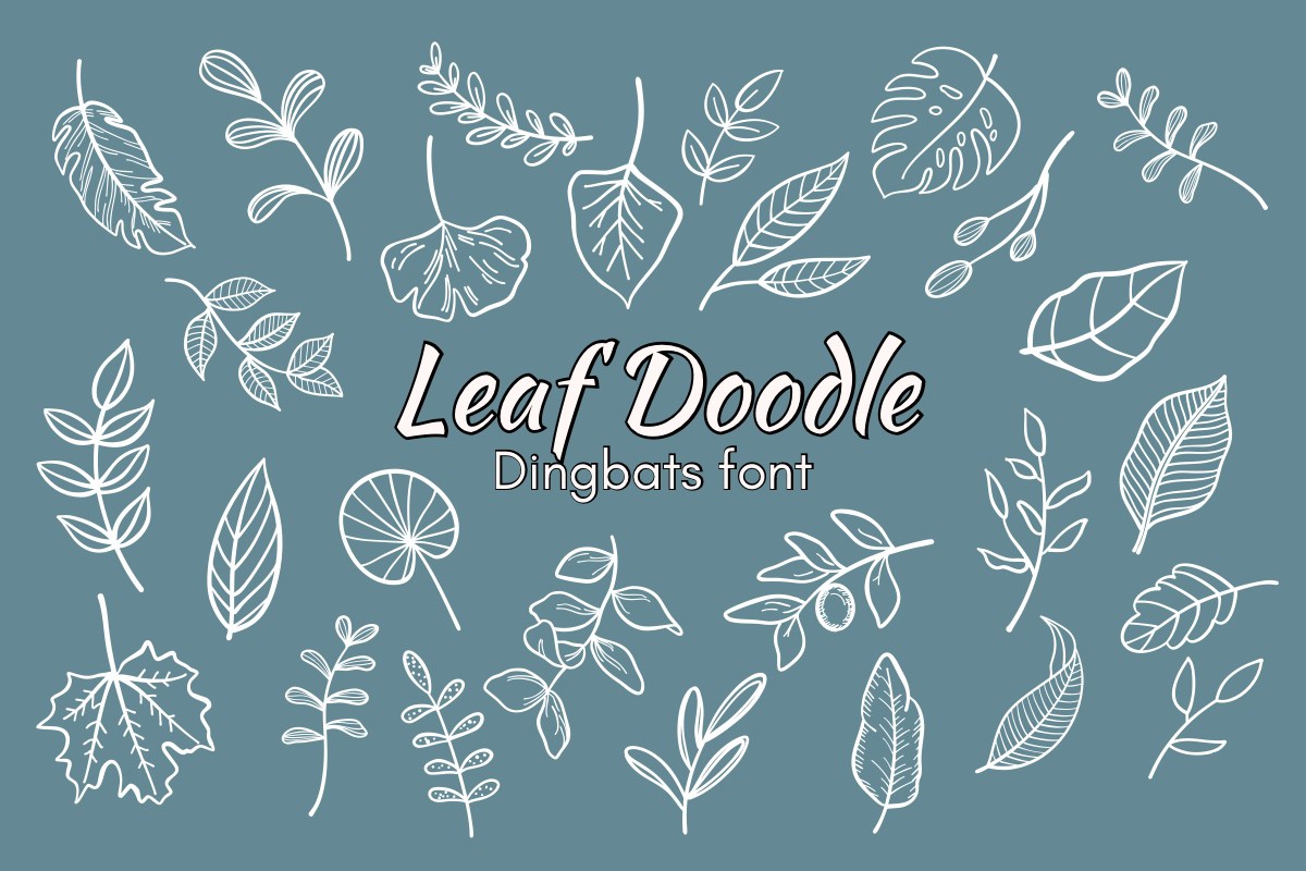 폰트 Leaf Doodle