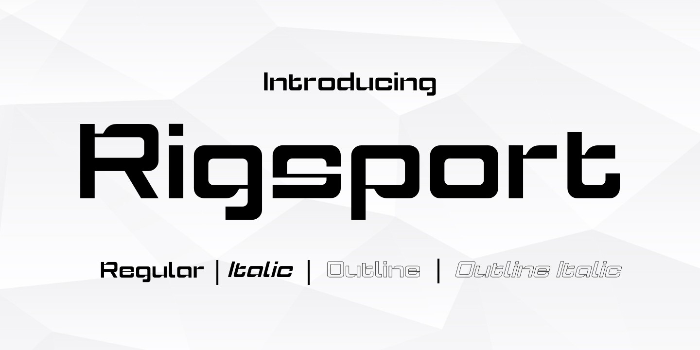폰트 Rigsport