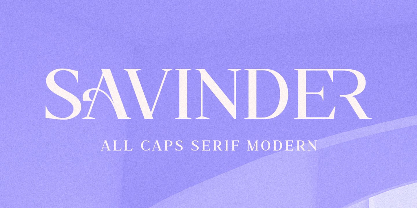 폰트 Savinder