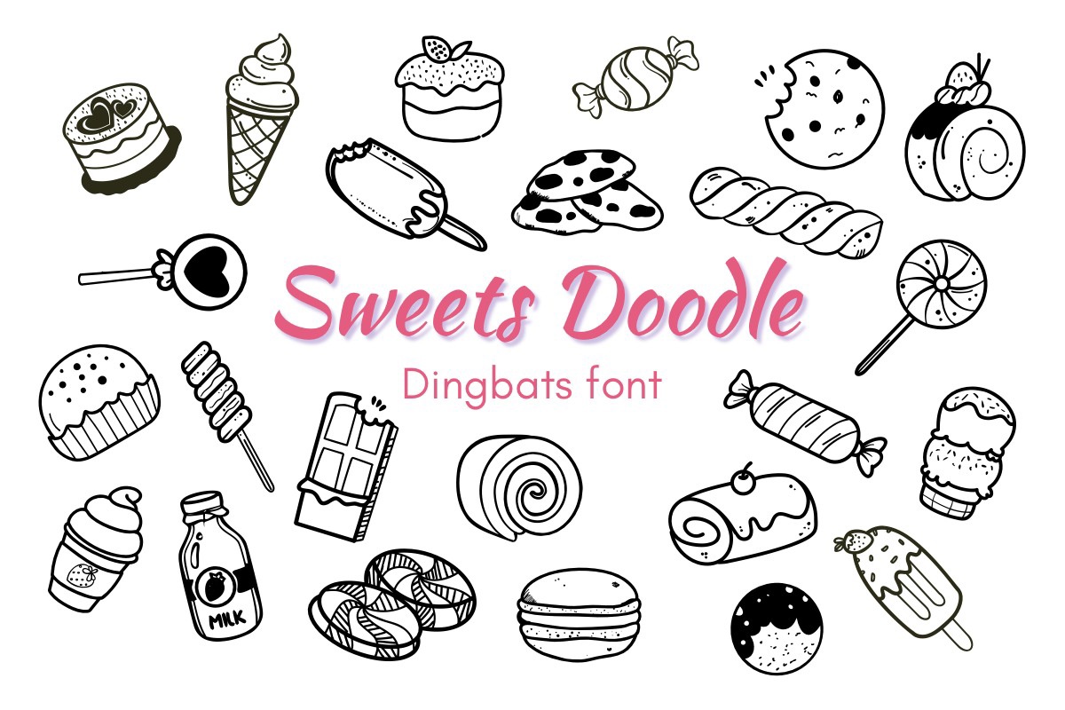 폰트 Sweets Doodle