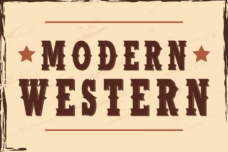 폰트 Modern Western