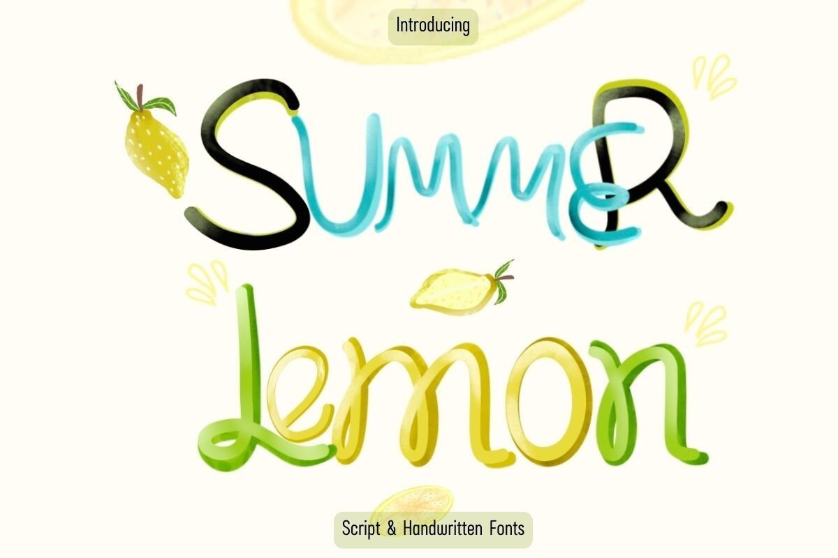 폰트 M-Summer Lemon