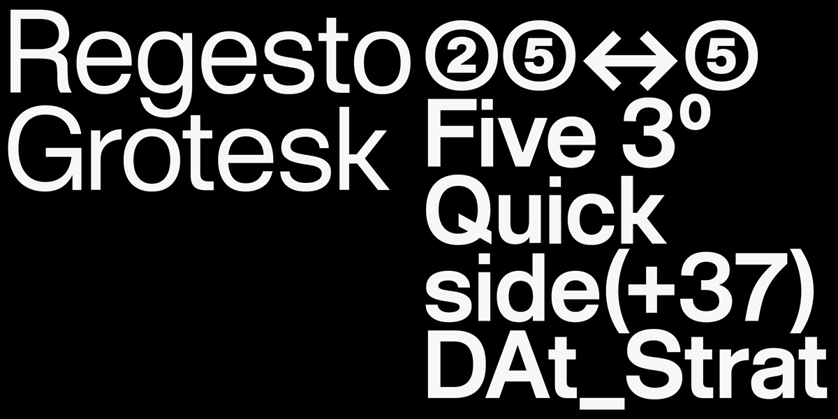 폰트 Regesto Grotesk