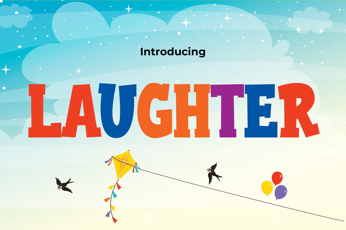 폰트 Laughter