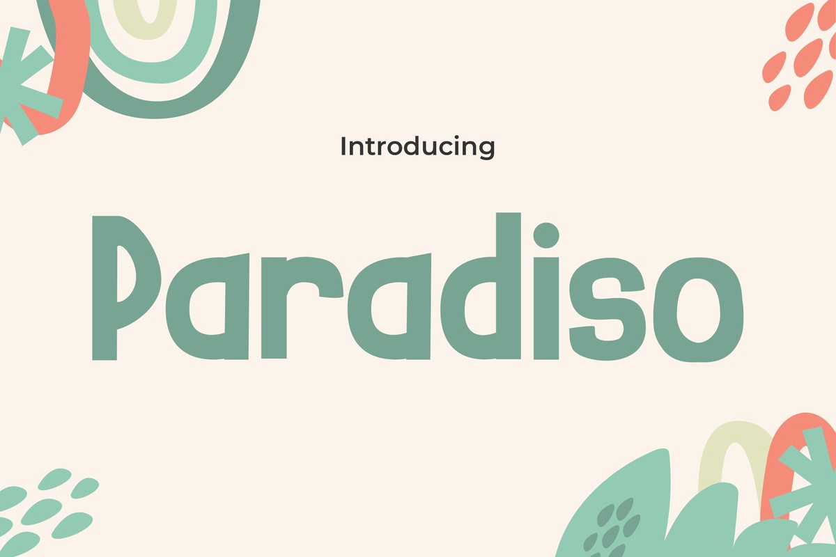 폰트 Paradiso