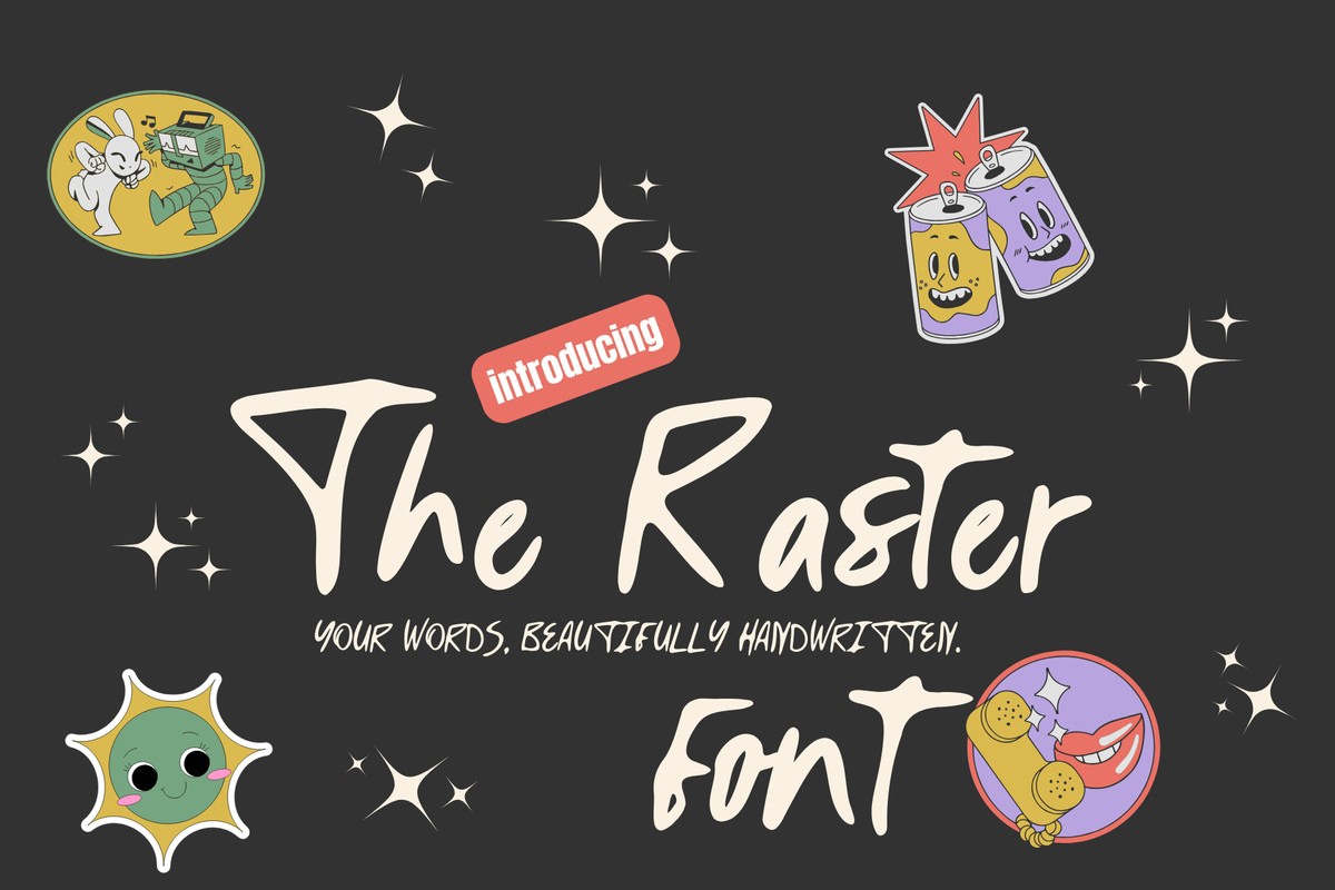 폰트 The Raster