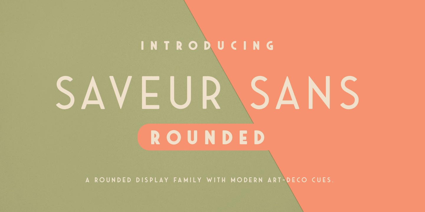 폰트 Saveur Sans Round
