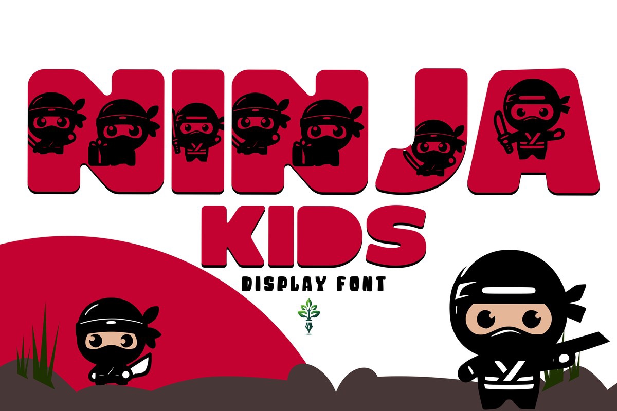 폰트 Ninja Kids