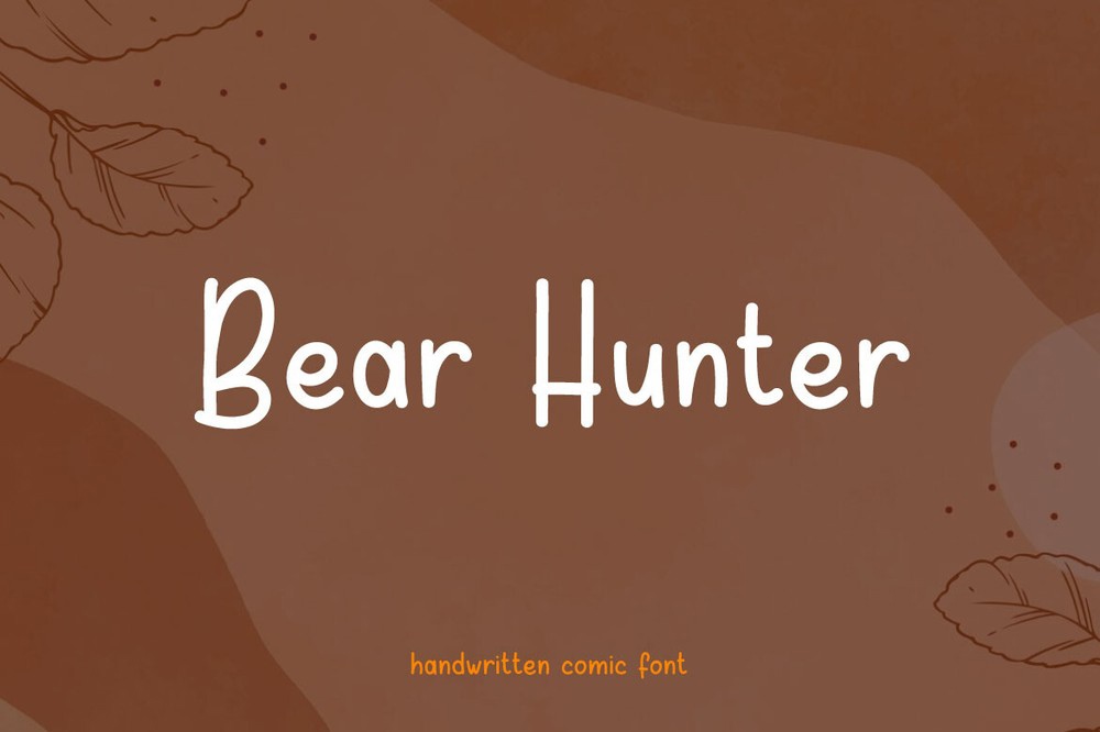 폰트 Bear Hunter