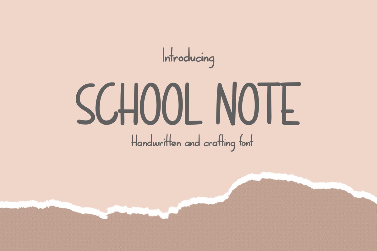 폰트 School Note
