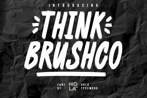 폰트 Think Brushco