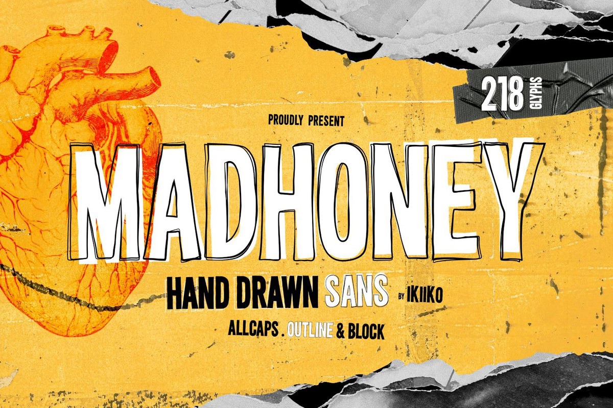 폰트 Madhoney