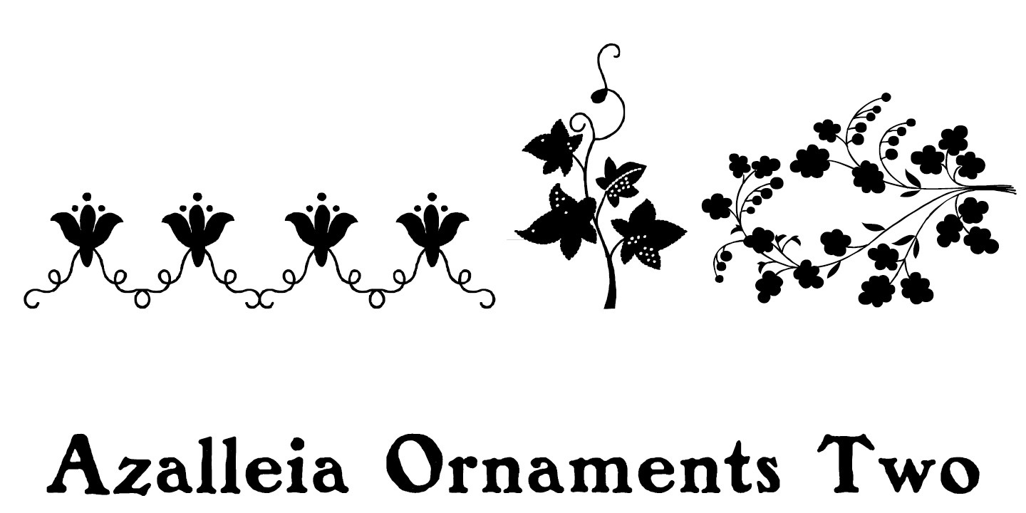 폰트 Azalleia Ornaments Two