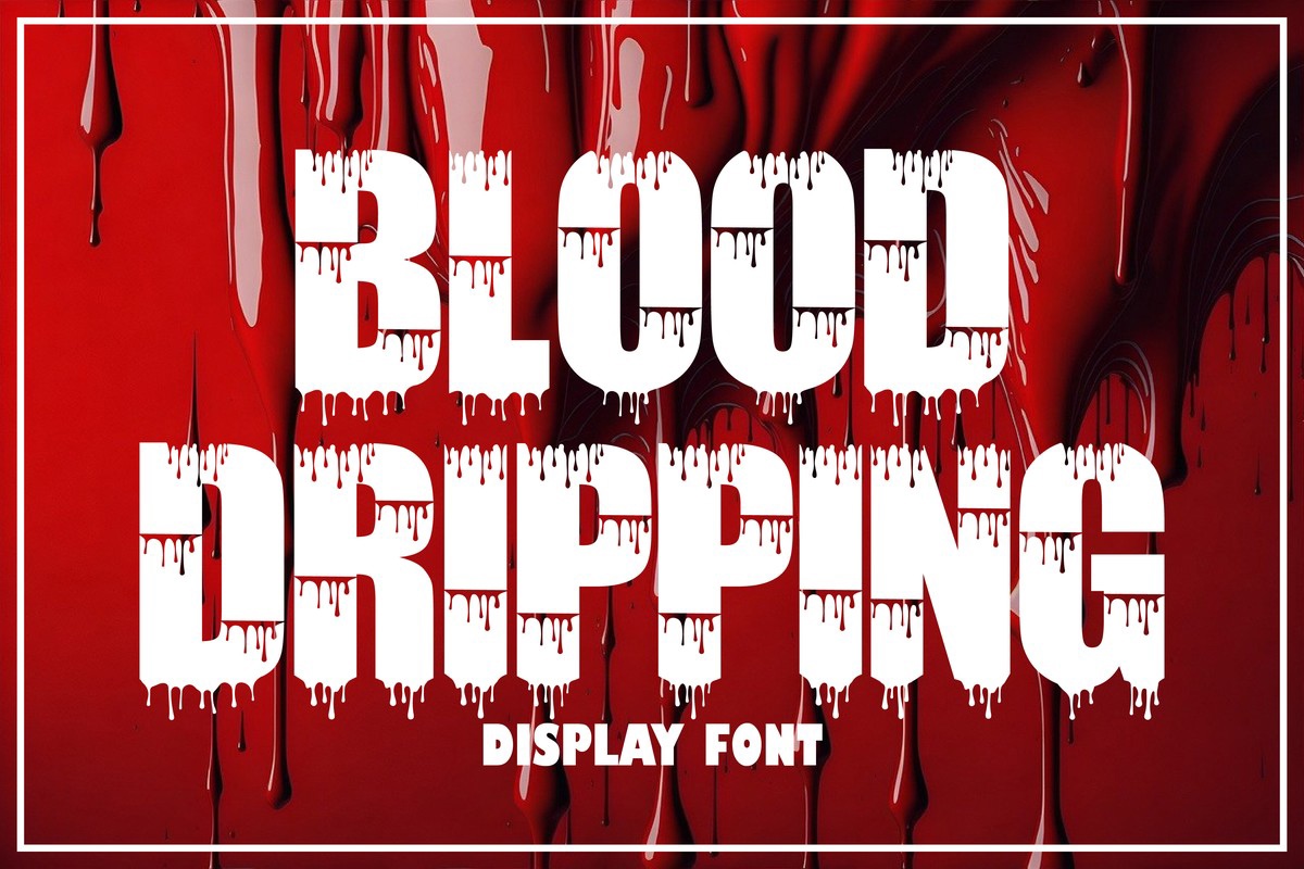 폰트 Blood Dripping