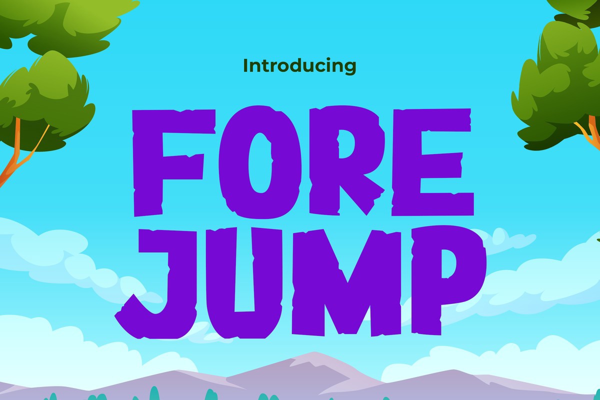 폰트 Forejump