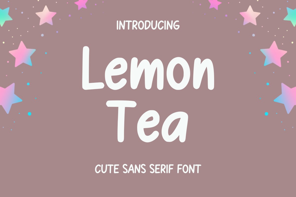 폰트 Lemon Tea