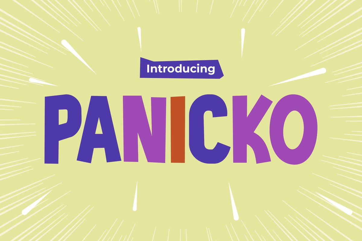 폰트 Panicko