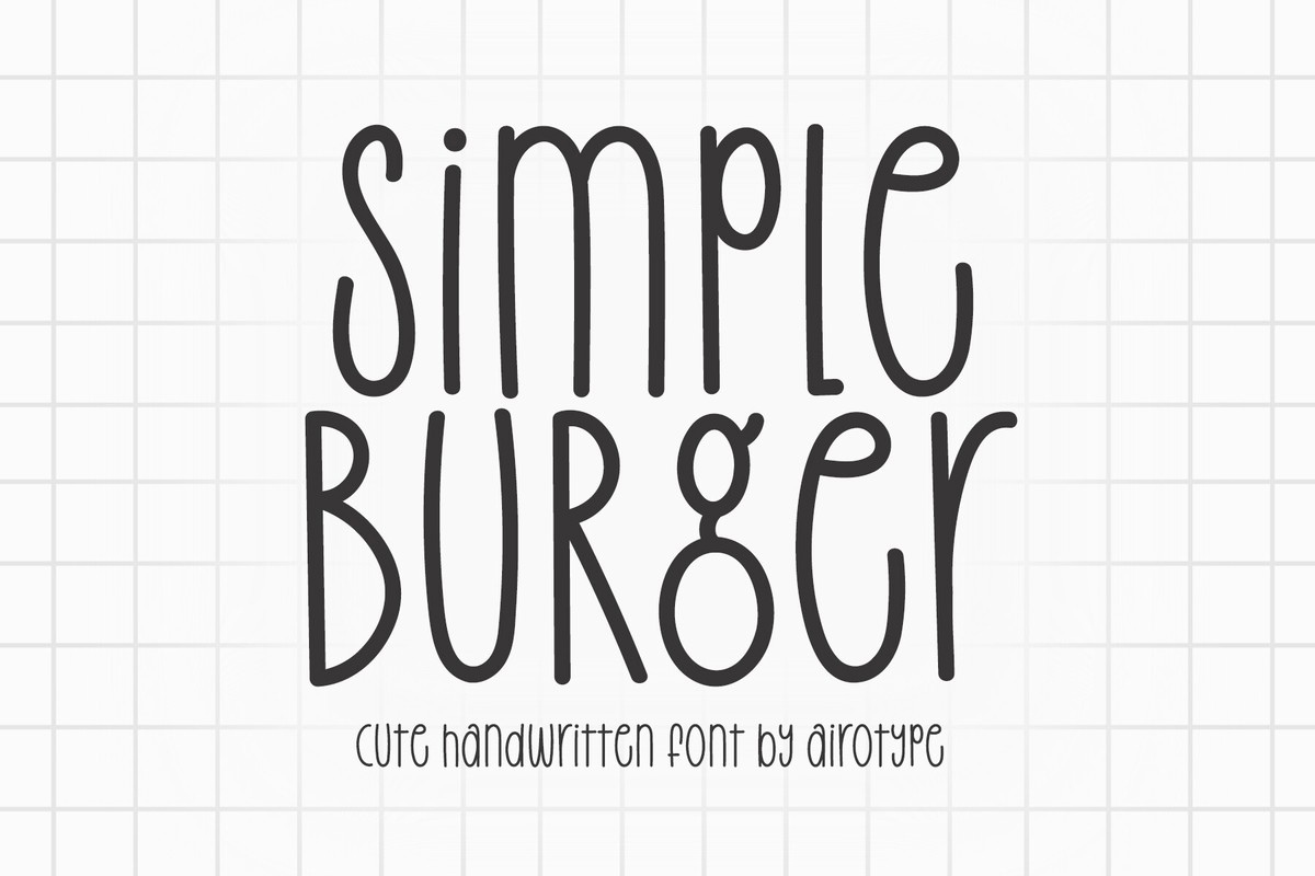 폰트 Simple Burger