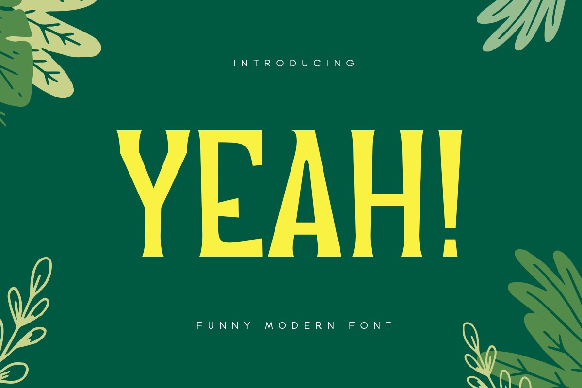 폰트 Yeah