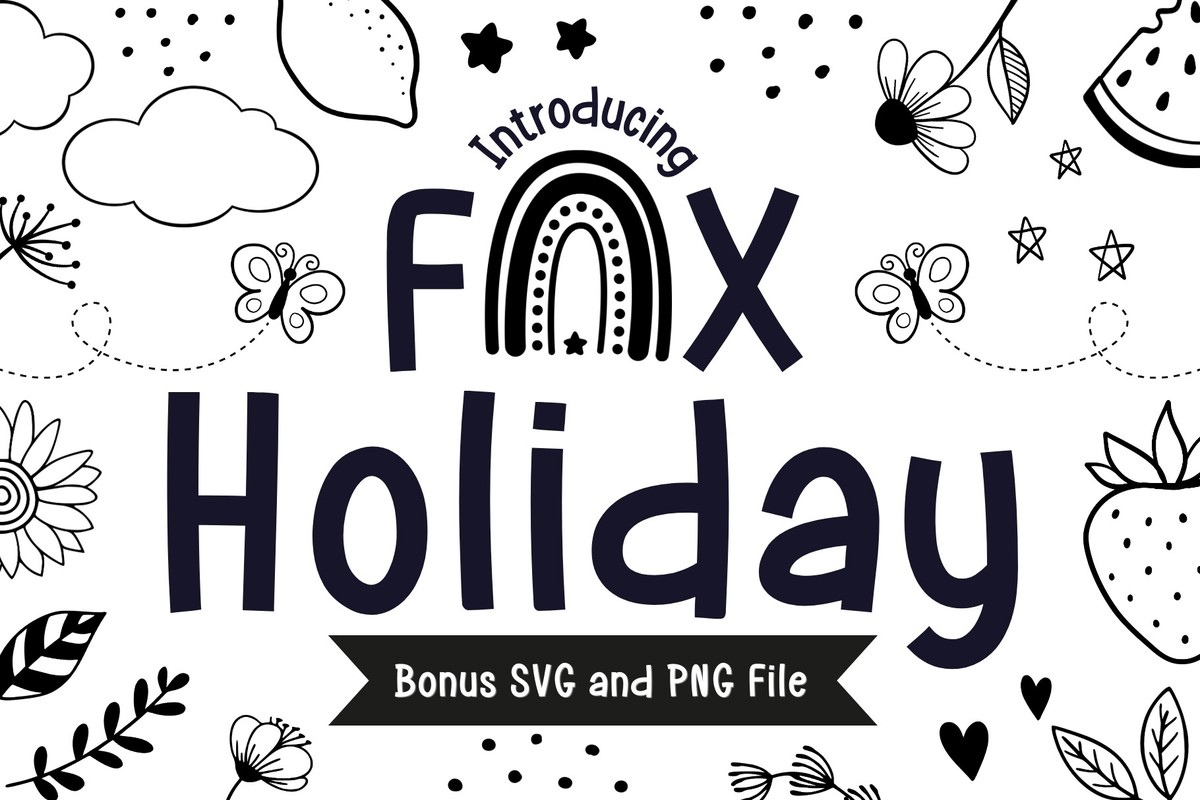 폰트 Fox Holiday