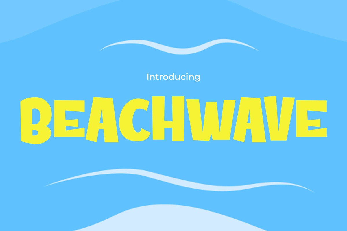폰트 Beachwave