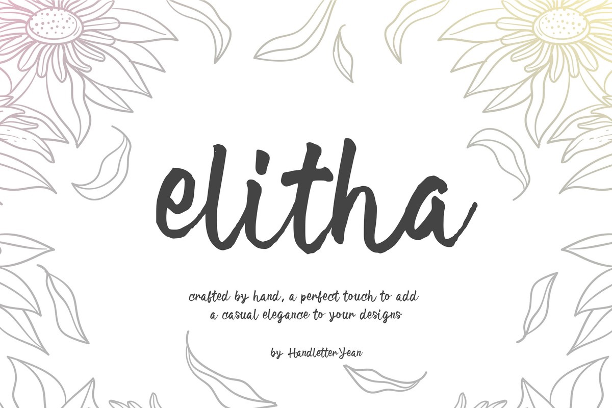 폰트 Elitha