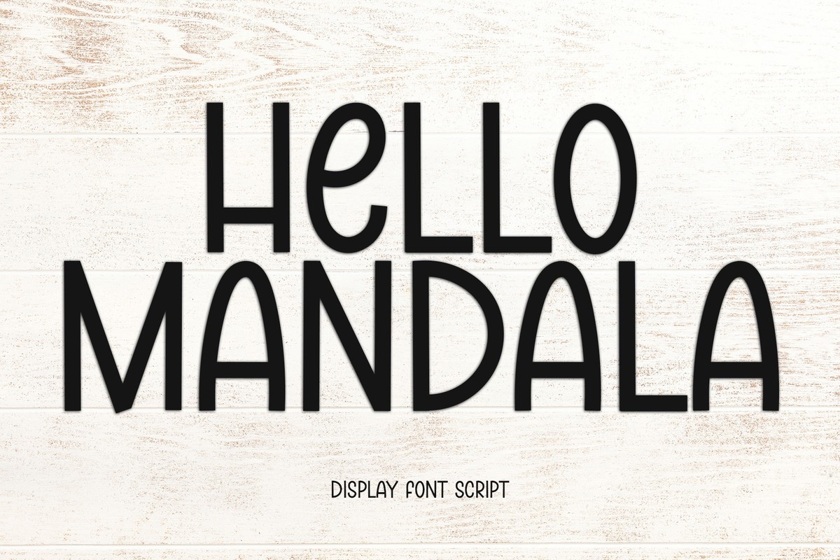 폰트 Hello Mandala