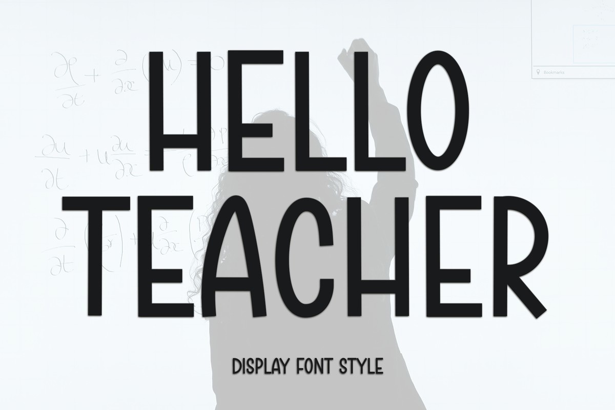 폰트 Hello Teacher