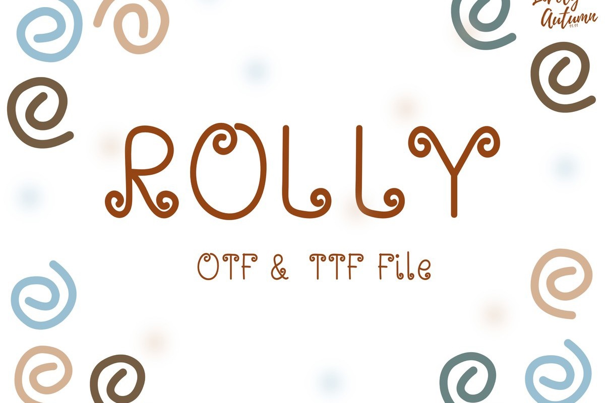 폰트 Rolly