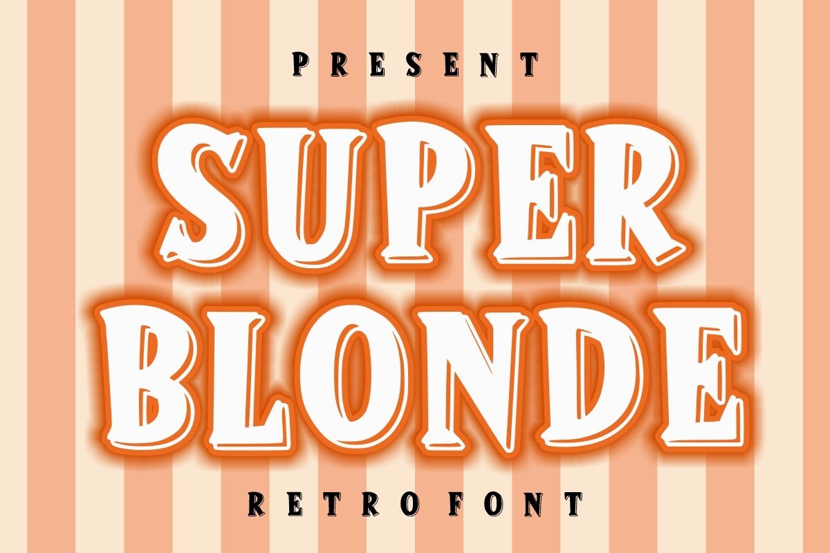 폰트 Super Blonde