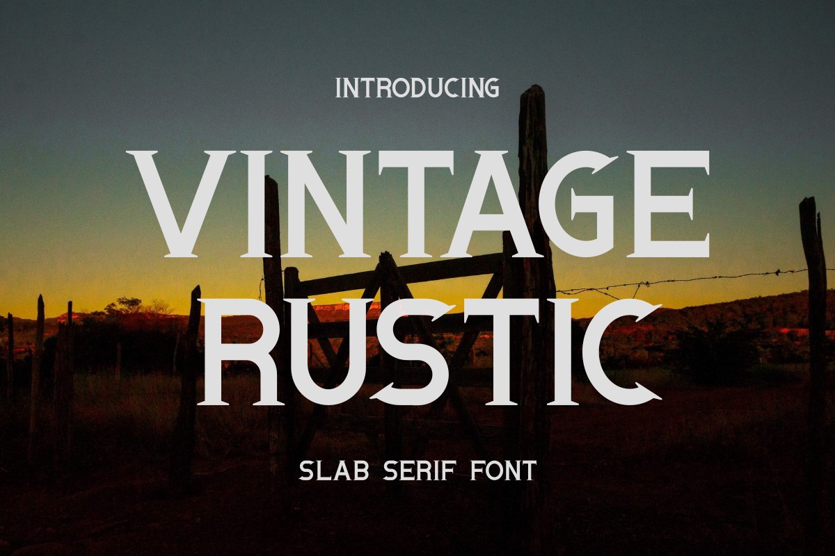 폰트 Vintage Rustic